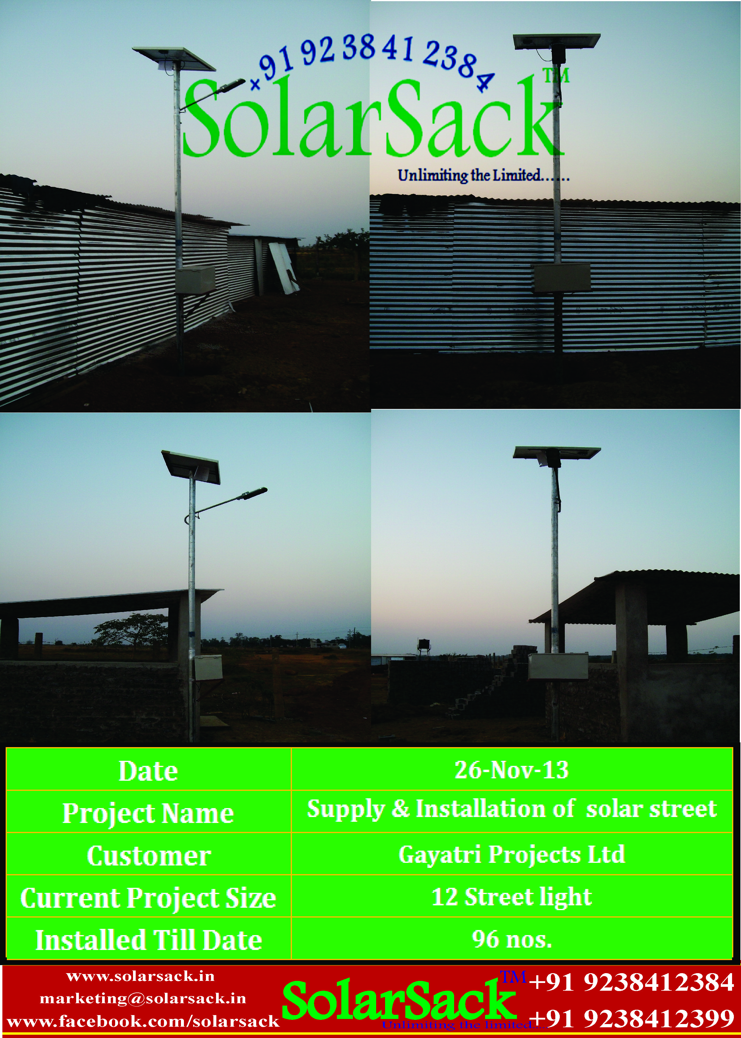 2013<br/>Street light gayatri projects